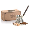 Vintage Style Copper Coffee Pot (Wooden Handle) - CRYSTALIA GLASS